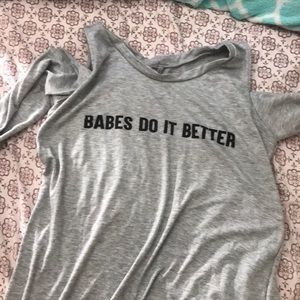 long sleeve shirt or dress